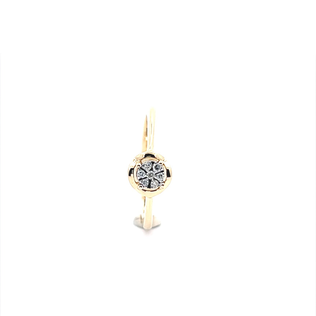 Flower Ring In 14K Yellow Gold