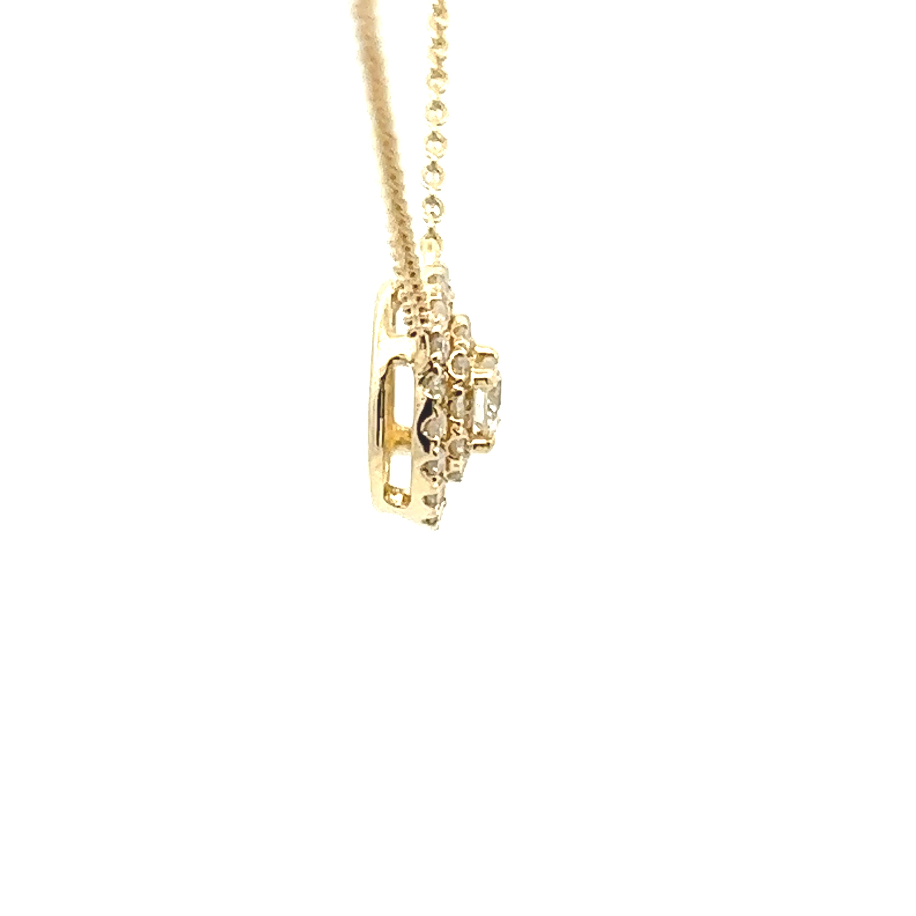 Diamond Necklace In 14K Yellow Gold